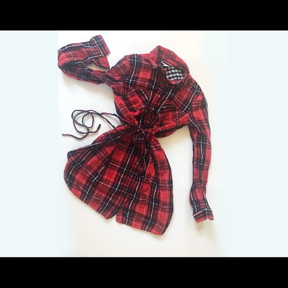 Flannel dress size small